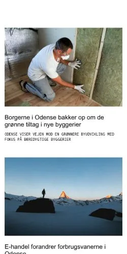 Voorbeeld van de site odenseavis.dk, medium uit Denemarken voor gesponsorde artikelen