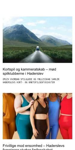 Preview of the omhaderslev.dk website, listed for sponsored article publication