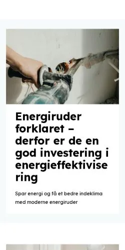 Anteprima del sito ominstallationer.dk, media di Danimarca per articoli sponsorizzati