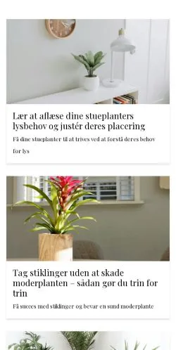 Vorschau der Website omplanter.dk, Medium aus Dänemark für gesponserte Artikel