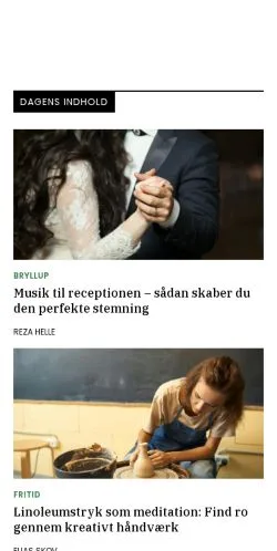 Forhåndsvisning av nettstedet pigeliv.dk, medium fra Danmark for sponsede artikler