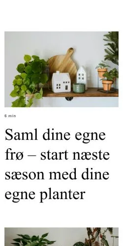 Pré-visualização do site planterum.dk, meio de Dinamarca para artigos patrocinados