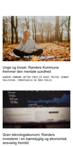 Podgląd witryny randerslokalt.dk, medium z kraju Dania do artykułów sponsorowanych