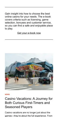 Podgląd witryny royasino.com, medium z kraju Stany Zjednoczone do artykułów sponsorowanych