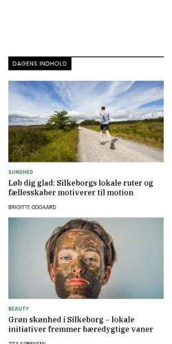 Anteprima del sito silkeborgliv.dk, media di Danimarca per articoli sponsorizzati