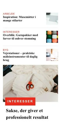 スポンサード記事向けのデンマークメディア、skanderborgenser.dkのサイトプレビュー
