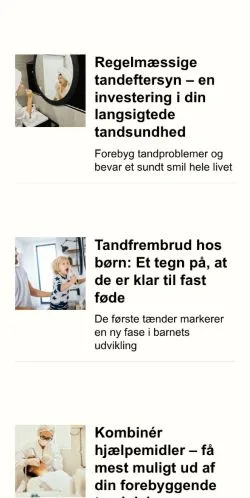 Forhåndsvisning av nettstedet smiletips.dk, medium fra Danmark for sponsede artikler