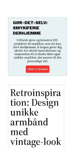 Podgląd witryny smykkeluppen.dk, medium z kraju Dania do artykułów sponsorowanych