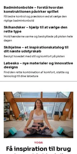 Anteprima del sito sportshold.dk, media di Danimarca per articoli sponsorizzati