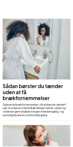 Forhåndsvisning af tandekspert.dk, medie fra Danmark til sponsorerede artikler