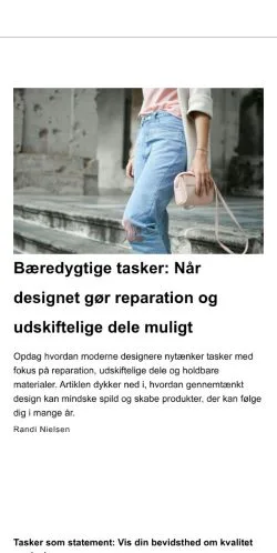 Anteprima del sito taskebladet.dk, media di Danimarca per articoli sponsorizzati