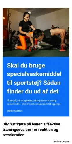 Anteprima del sito ungsport.dk, media di Danimarca per articoli sponsorizzati