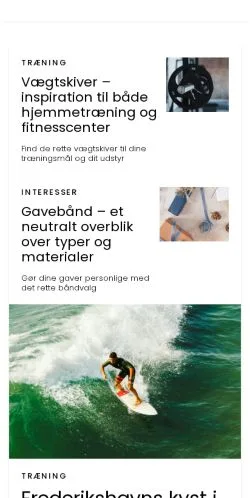 Podgląd witryny voresfrederikshavn.dk, medium z kraju Dania do artykułów sponsorowanych