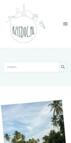 Podgląd witryny Reisdoc, medium z kraju Holandia do artykułów sponsorowanych