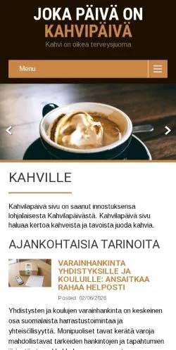 Anteprima del sito Kahville, media di Finlandia per articoli sponsorizzati