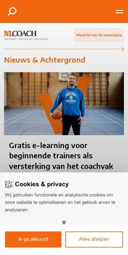 Podgląd witryny NLcoach, medium z kraju Holandia do artykułów sponsorowanych