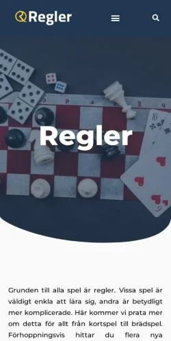 Podgląd witryny Regler Spel, medium z kraju Szwecja do artykułów sponsorowanych