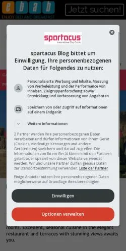Anteprima del sito Spartacus World, media di Germania per articoli sponsorizzati