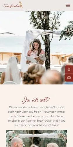 Podgląd witryny Traufräulein, medium z kraju Niemcy do artykułów sponsorowanych