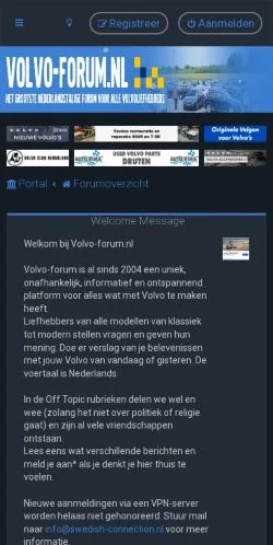 Anteprima del sito Volvo-Forum, media di Paesi Bassi per articoli sponsorizzati