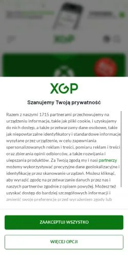 Forhåndsvisning af XGP, medie fra Polen til sponsorerede artikler