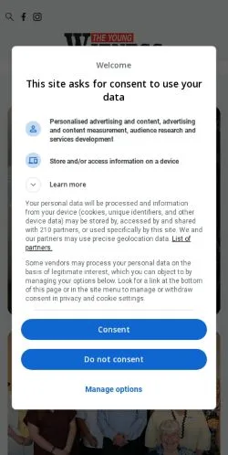 Aperçu du site Young Witness, média de Australie pour articles sponsorisés