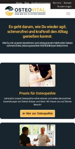 Podgląd witryny OsteoVital, medium z kraju Niemcy do artykułów sponsorowanych