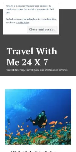 Anteprima del sito Travel With Me 24 X 7, media di Stati Uniti per articoli sponsorizzati