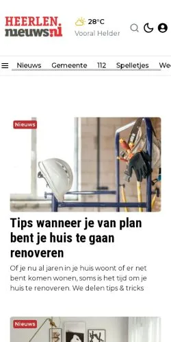 Anteprima del sito Heerlen. Jouw wereld. Jouw nieuws., media di Paesi Bassi per articoli sponsorizzati
