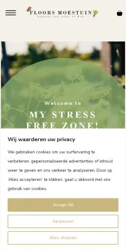 スポンサード記事向けのオランダメディア、Floors Moestuinのサイトプレビュー