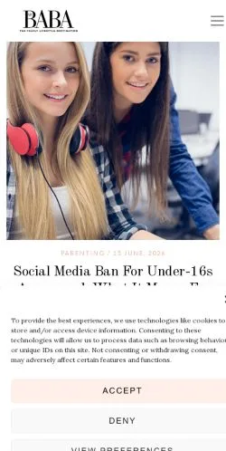 Preview of the mybaba website, a media outlet in United States for sponsored articles