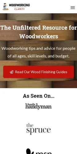 Podgląd witryny Woodworking Clarity, medium z kraju Stany Zjednoczone do artykułów sponsorowanych