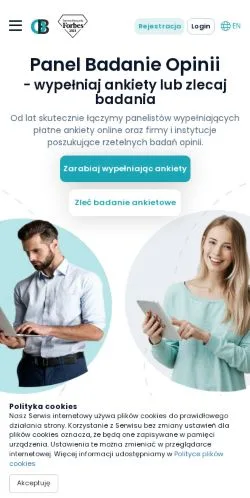 Anteprima del sito Panel Badawczy, media di Polonia per articoli sponsorizzati
