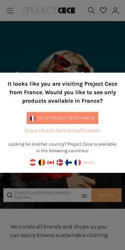 Aperçu du site Project Cece, média de Royaume-Uni pour articles sponsorisés