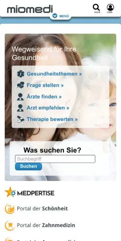 Anteprima del sito Miomedi, media di Germania per articoli sponsorizzati