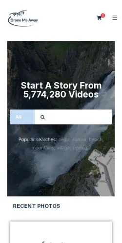 Aperçu du site Drone Me Away, média de Royaume-Uni pour articles sponsorisés