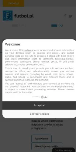 スポンサード記事向けのポーランドメディア、Futbolのサイトプレビュー