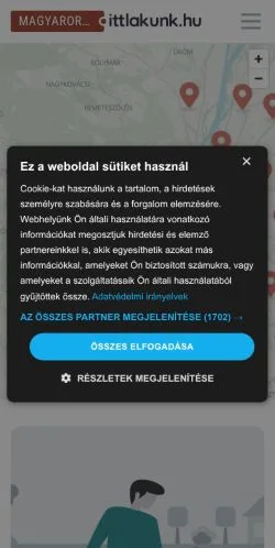 Anteprima del sito Magyarország, media di Ungheria per articoli sponsorizzati