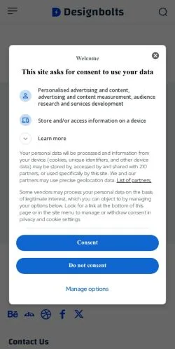 スポンサード記事向けのアメリカ合衆国メディア、Designbolts Graphics & Techのサイトプレビュー