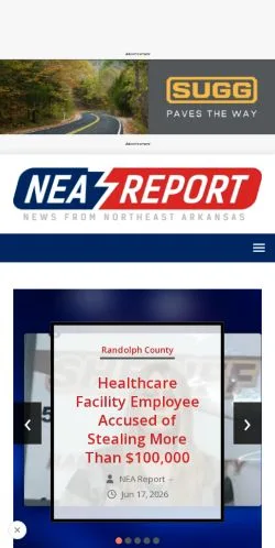 Anteprima del sito NEA Report, media di Stati Uniti per articoli sponsorizzati