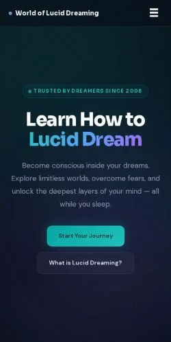 Aperçu du site World of Lucid Dreaming, média de États-Unis pour articles sponsorisés