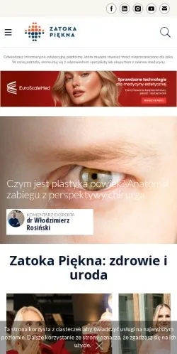 Podgląd witryny Zatoka Piękna, medium z kraju Polska do artykułów sponsorowanych