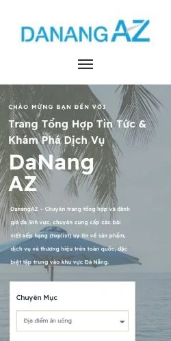 Forhåndsvisning af DanangAZ, medie fra Vietnam til sponsorerede artikler