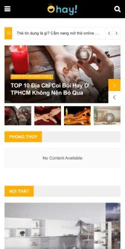 스폰서 기사용 베트남 매체 Trang Chủ 사이트 미리보기