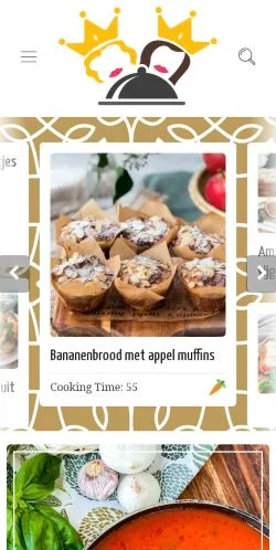 Anteprima del sito CookingQueens, media di Paesi Bassi per articoli sponsorizzati
