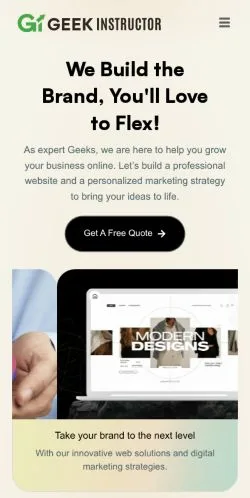 Forhåndsvisning av nettstedet Geek Instructor, medium fra USA for sponsede artikler