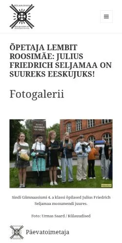 Anteprima del sito Külauudised, media di Estonia per articoli sponsorizzati
