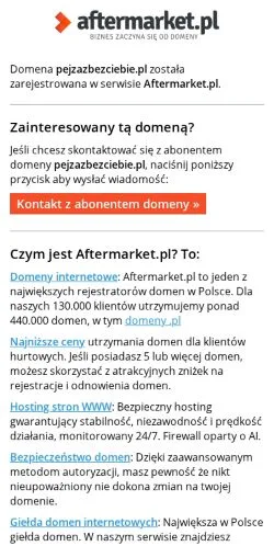 Anteprima del sito PejzazBezciebie, media di Polonia per articoli sponsorizzati