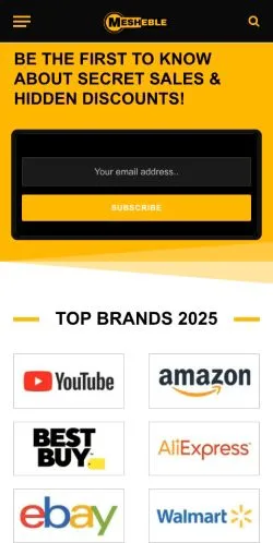 Sponsorlu makaleler için Amerika Birleşik Devletleri medyası Mesheble sitesinin önizlemesi