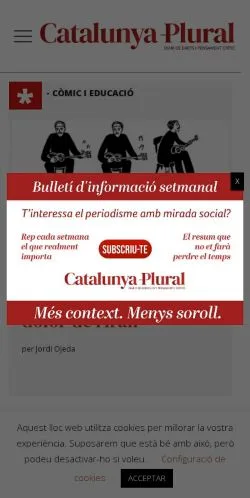 Anteprima del sito Catalunya Plural -, media di Spagna per articoli sponsorizzati